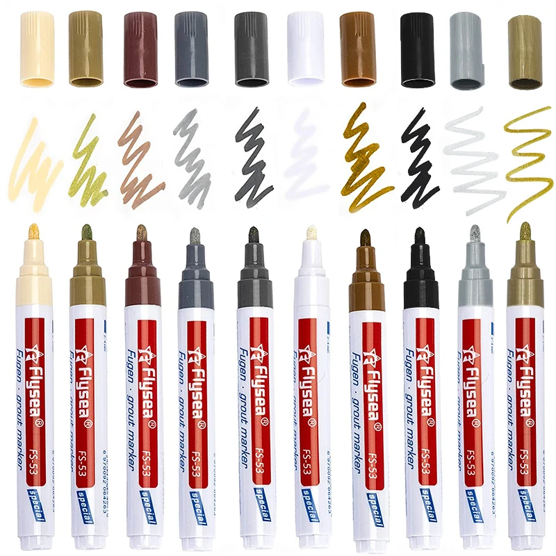 

Waterproof Tile Gap Repair Color Pen White Tile Refill Grout Pen Mouldproof Filling Agents Wall Porcelain Bathroom Paint Cleaner