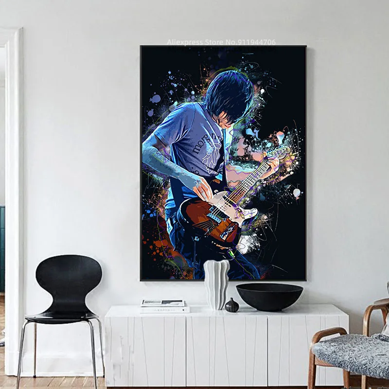 Постер Rock Art JONNY GREENWOOD музыкальный певец холст искусство живопись картины для