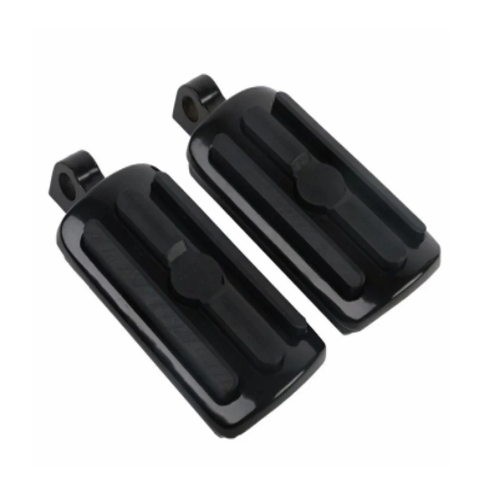 Черная хромированная мотоциклетная CNC алюминиевая 10 мм Штекерная подножка