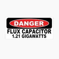 interesting danger flux capacitor car stickers decals waterproof windshield decals pvc 7cm x 16cm