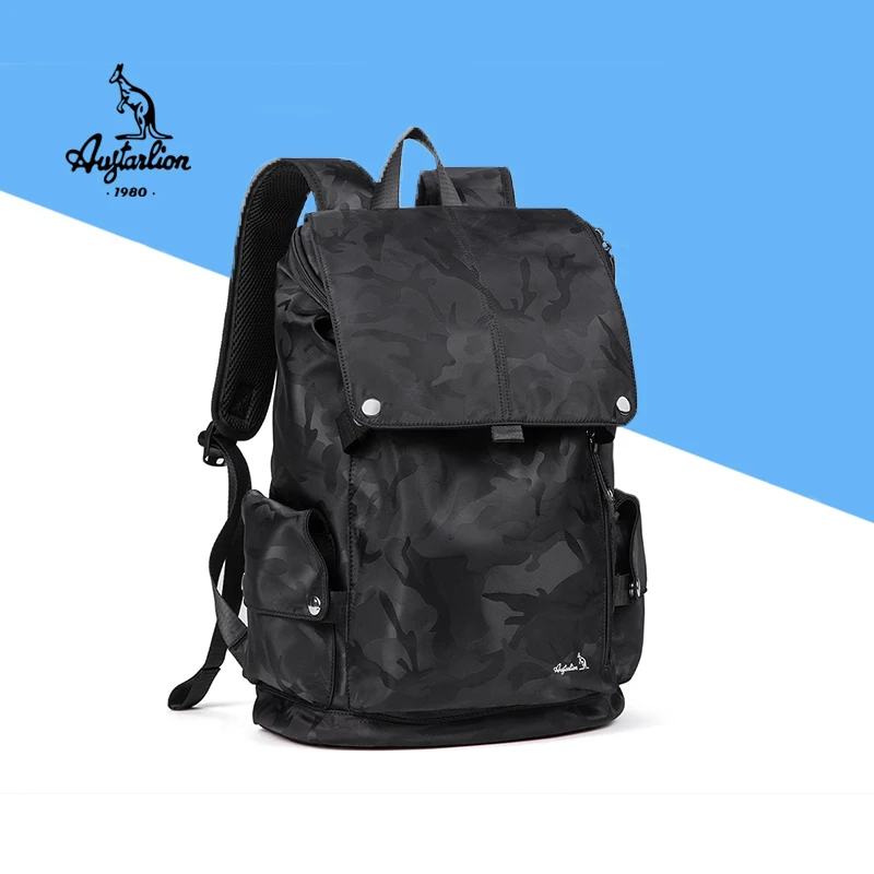 Men Fashion Camouflage Backpack USB Laptop Waterproof Travel Outdoor School Teenage Bag Mochila AUGTARLION | Багаж и сумки