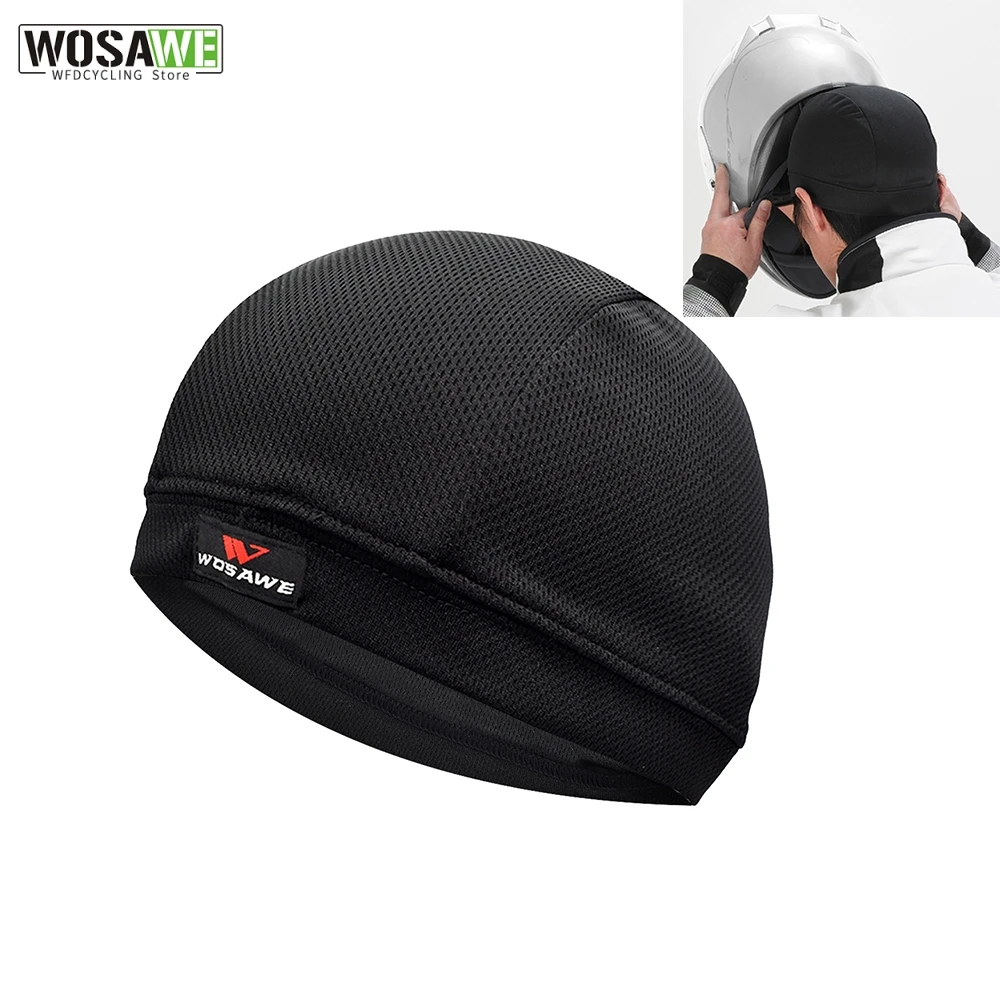 

WOSAWE Cycling Cap Breathable Under Helmet Quick-Dry Bike Helmet Liner Cycling Beanie Caps Motorcycle Bicycle Hearwear Hat