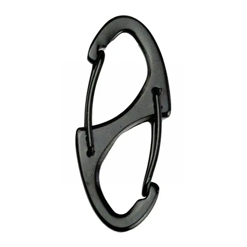 

1pc Black Simple Mini Spring Hanging Buckle Portable Camping Carabiner Edc Keychain Hiking Tool Outdoor Metal P0d1