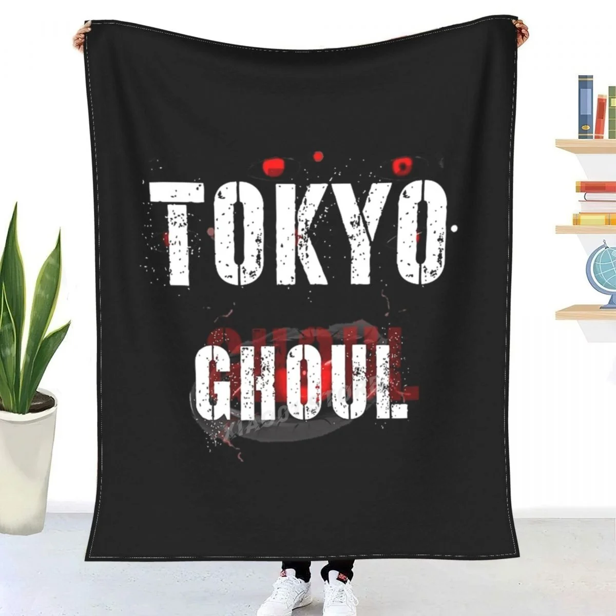 

Tokyo Ghoul Takizawa Throw Blanket Sherpa Blanket Bedding soft Blankets