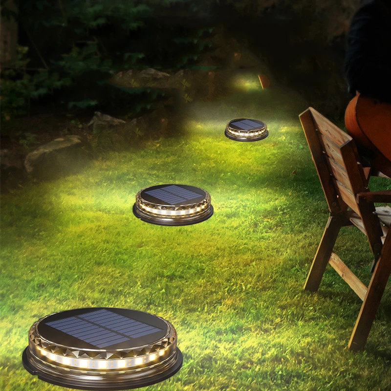 

Водонепроницаемый сасветильник вый светильник на солнечной батарее, 17 светодиодов, уличное освещение для дорожек, ландшафта, патио, двора, ...