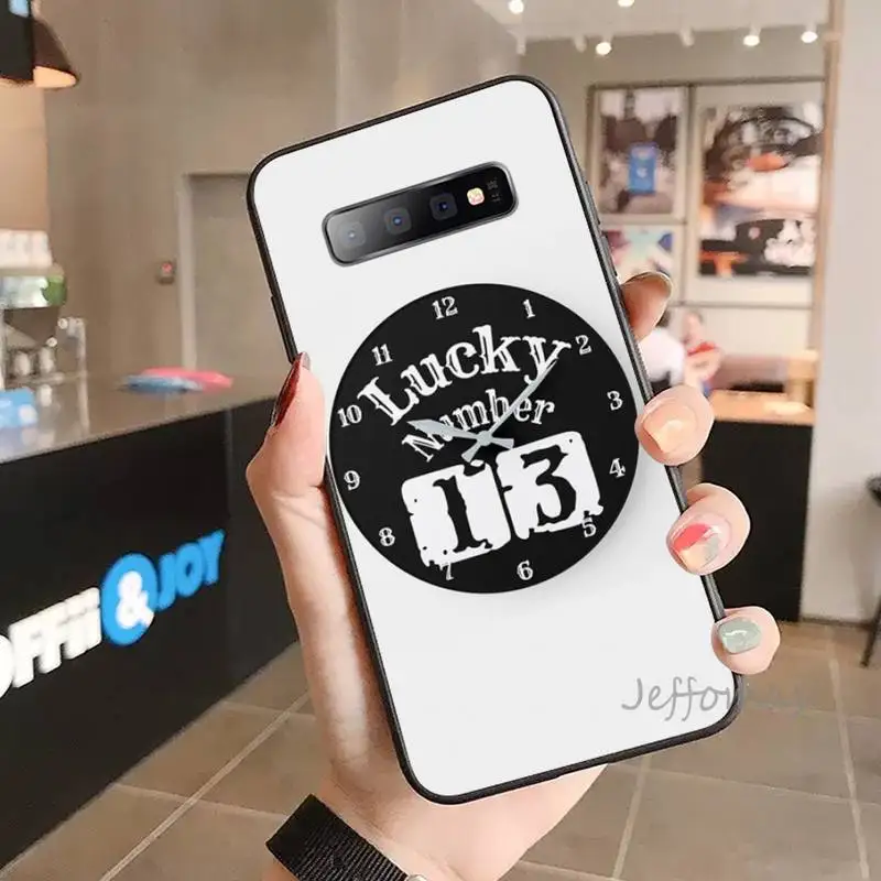 

Lucky Number 13 Phone Case For Samsung S6 S7 edge S8 S9 S10 e plus A10 A50 A70 note8 J7 2017