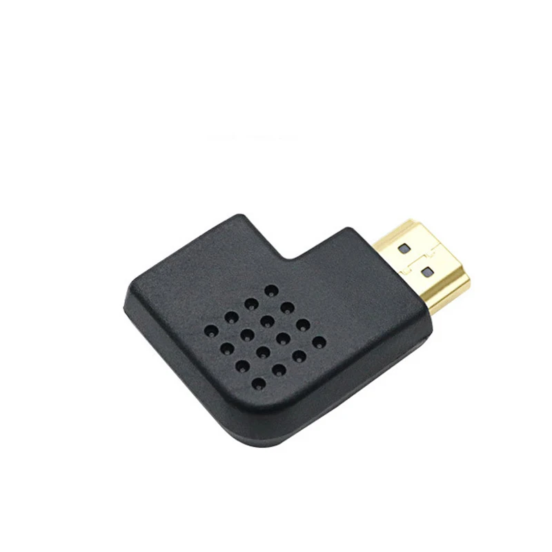Левый 90 градусов правый угол HDMI штекер гнездо адаптер преобразователь|degree angle|left