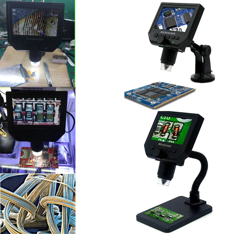 Новый 600X HD LCD цифровой микроскоп электронный Микроскоп увеличение эндоскоп