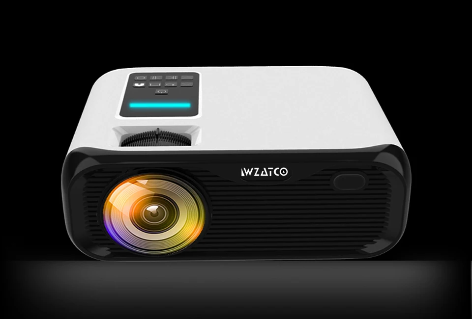 WZATCO E500 720P HD проектор 1280*800 3500 люмен HDMI домашний кинотеатр Android 9,0 дополнительные проекторы wifi проектор lcd проектор