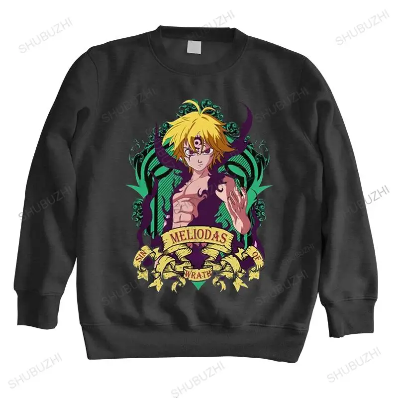 

Classic The Seven Deadly Sins Anime hoodie Men long sleeved Manga Nanatsu no Taizai Meliodas Demon Cotton sweatshirts Top Merch