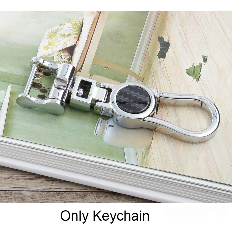 Only Keychain Карбоновый чехол для ключей ABS для Renault Koleos kadjar Scenic Megane Sandero без ключа пульт дистанционного Fob оболочка Защитная крышка авто аксессуары - Название цвета: Only Keychain