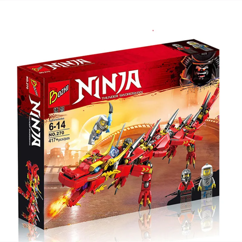 417 шт Leged Mirage серии ниндзя Стрекоза Строительные блоки Набор игрушек Сделай Сам