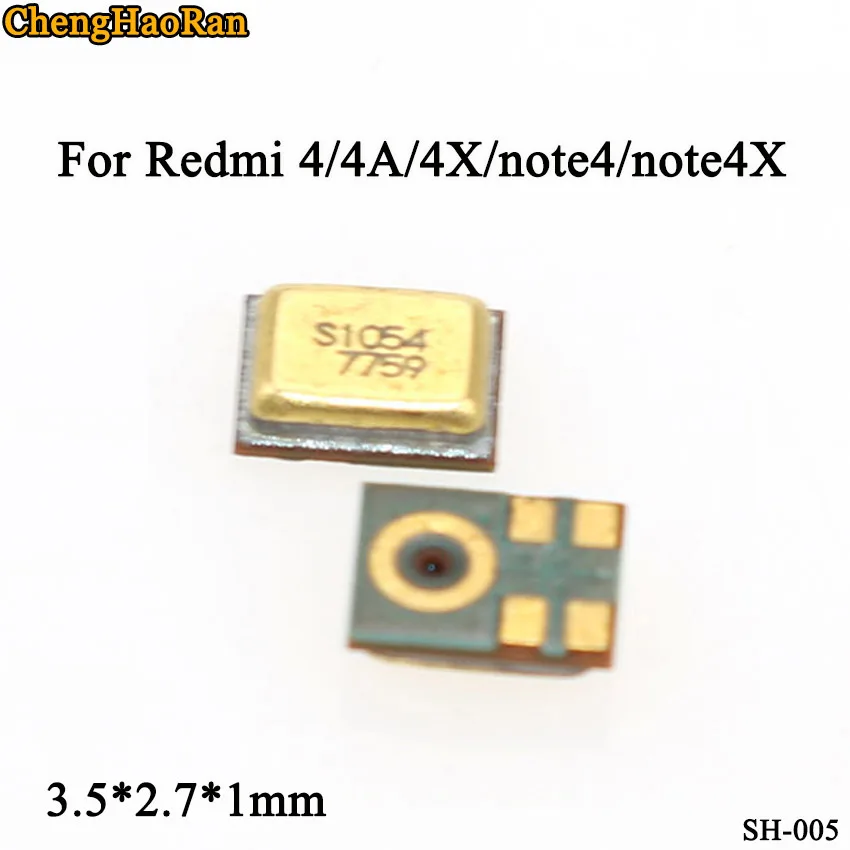 ChengHaoRan 2 шт./лот мобильный телефон Встроенный микрофон 3 5*2 7*1 мм для Xiaomi Redmi 4 4A 4X note4