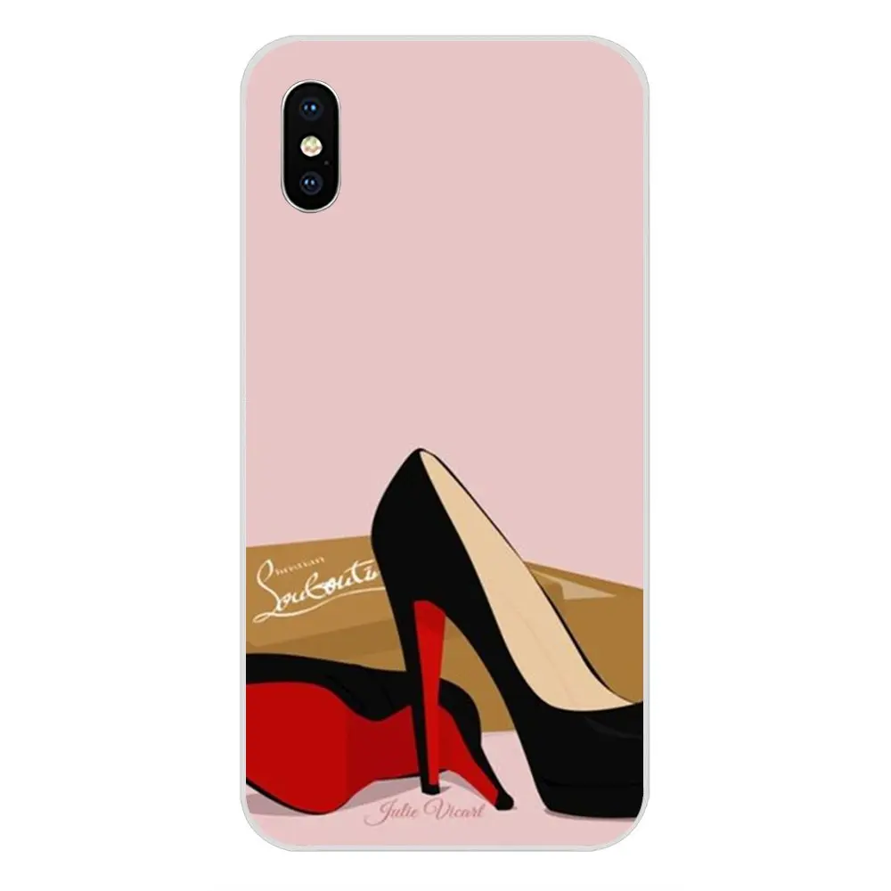Красные туфли на высоком каблуке новые чехлы из ТПУ для Huawei Nova 2 V20 Y3II Y5 Y5II Y6 Y6II Y7 Y9 G8