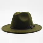 Шляпа-федора из искусственной шерсти для мужчин и женщин, круглая Панама в стиле джаз, в европейском и американском стиле, зимняя, осенняя