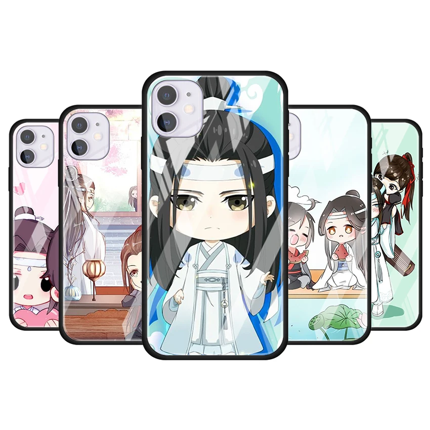 

Mo Dao Zu Shi Cartoon Tempered Glass Cover For Apple IPhone 12 Mini 11 Pro XS MAX XR X 8 7 6S 6 Plus Phone Case Coque