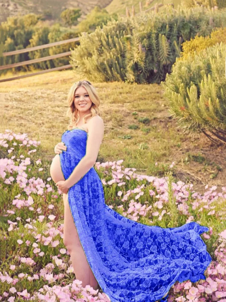 Платья для беременных кружевное платье без рукавов с открытыми плечами реквизит