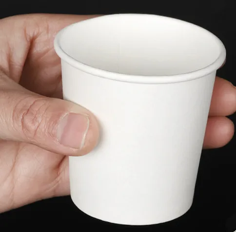 cup 100 шт 100 мл маленькая одноразовая кофейная чашка 4 унции вино молоко чай йогурт фруктовый сок мини вкус Чашки Десерт бумажные кружки с крышками - Цвет: cup