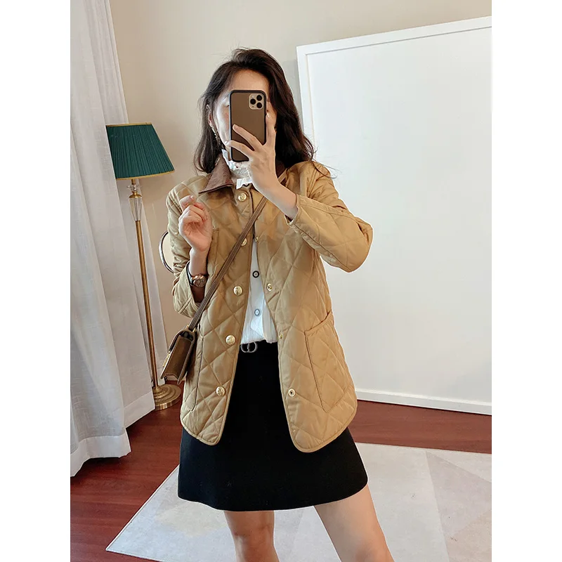 

Женский однобортный жакет, тонкий жакет в стиле ретро с ромбовидными лацканами, 2021