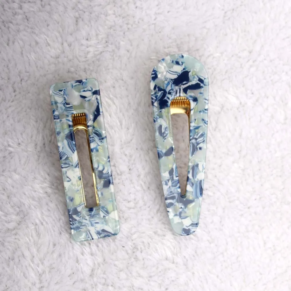 Комплект из 2 предметов Для женщин и девочек акриловые полые капли прямоугольник