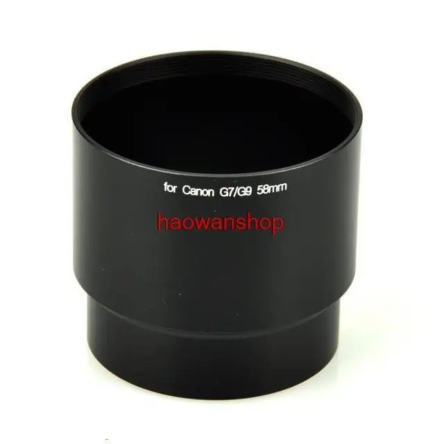 

58mm 58 mm filter mount Lens Adapter Tube Ring for canon G7 G9 camera
