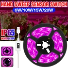 Светодиодная лента полного спектра для выращивания растений, USB, фитолампа, светодиодная лампа для теплиц, цветов, гидропоники, фитолампа, палатка для роста