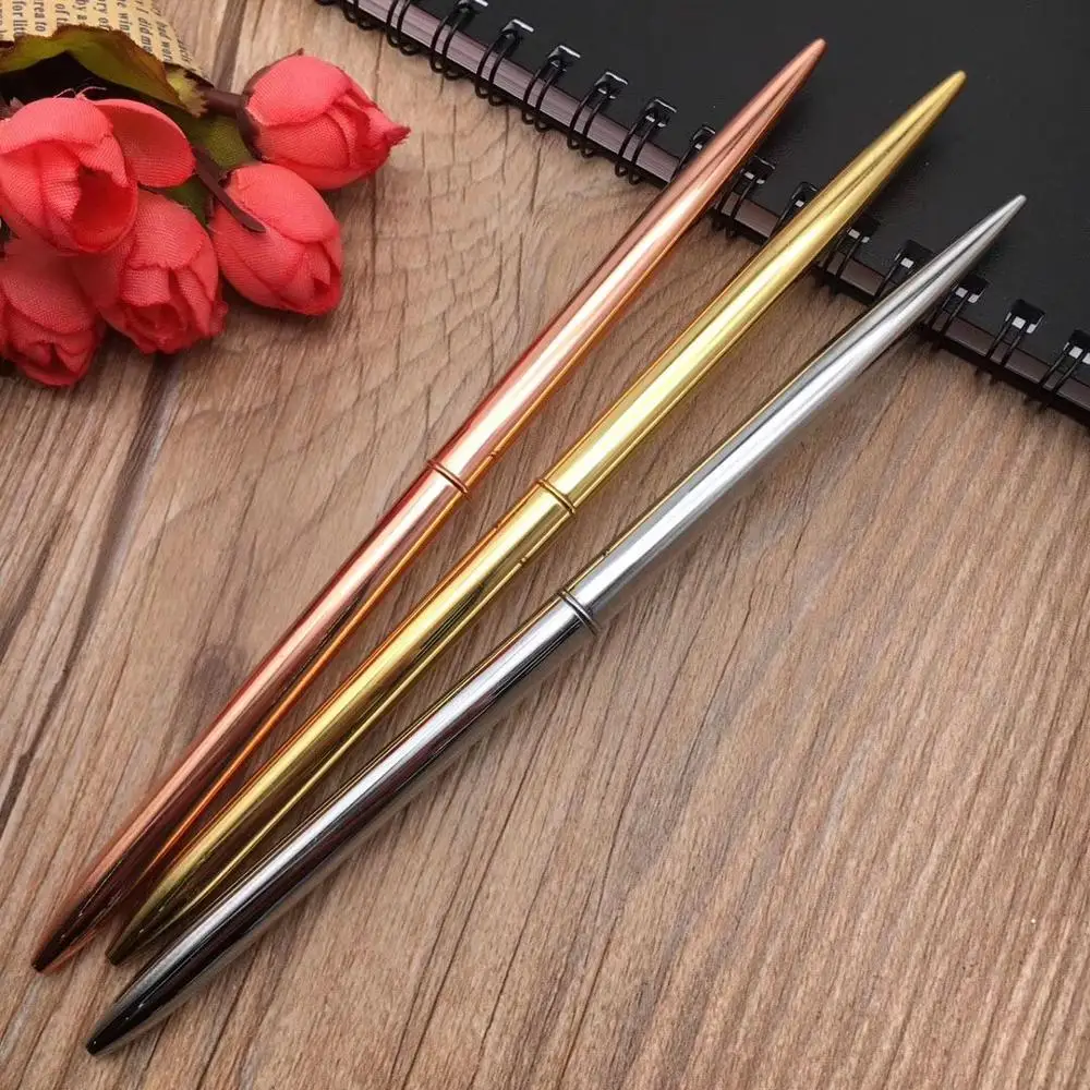 Роскошные качественные металлические тонкие ручки 0 7 мм пополнение золотого