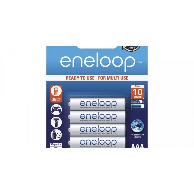 Аккумуляторы Panasonic Eneloop (AAA) BK-4MCCE/4BE 750 mAh Ni-MH 4 шт | Электроника