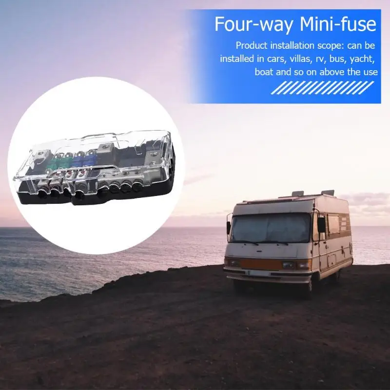 4 способ автомобиля Мини ANL лезвие держатель предохранителя коробка 2 в из блок