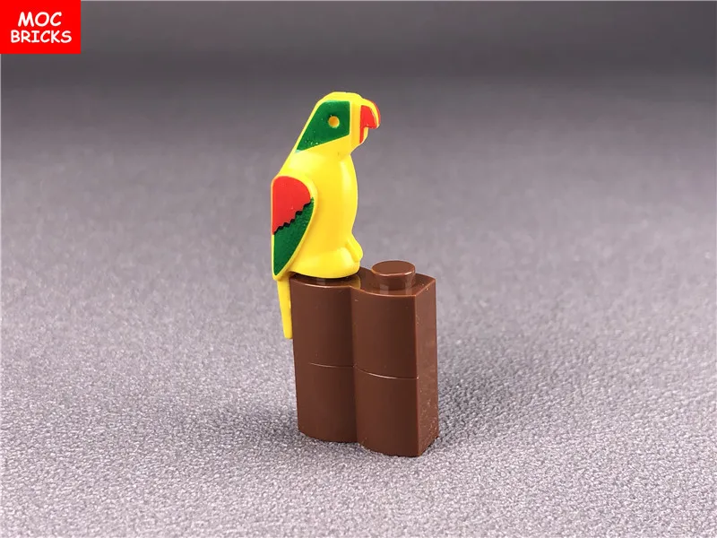 Распродажа кубики MOC DIY маленькие животные набор красочных попугаев развивающие