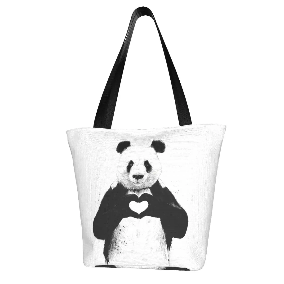 Panda Shopping Bag Aesthetic Cloth Outdoor Handbag Female Fashion Bags