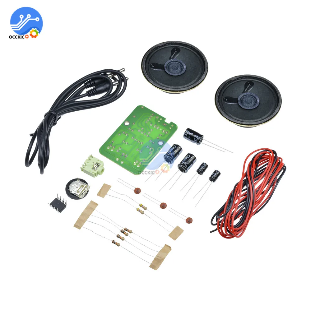 Комплект платы усилителя TDA2822M 0 25 W DC 4 5 V 9 двухканальный АУДИО стерео звуковая