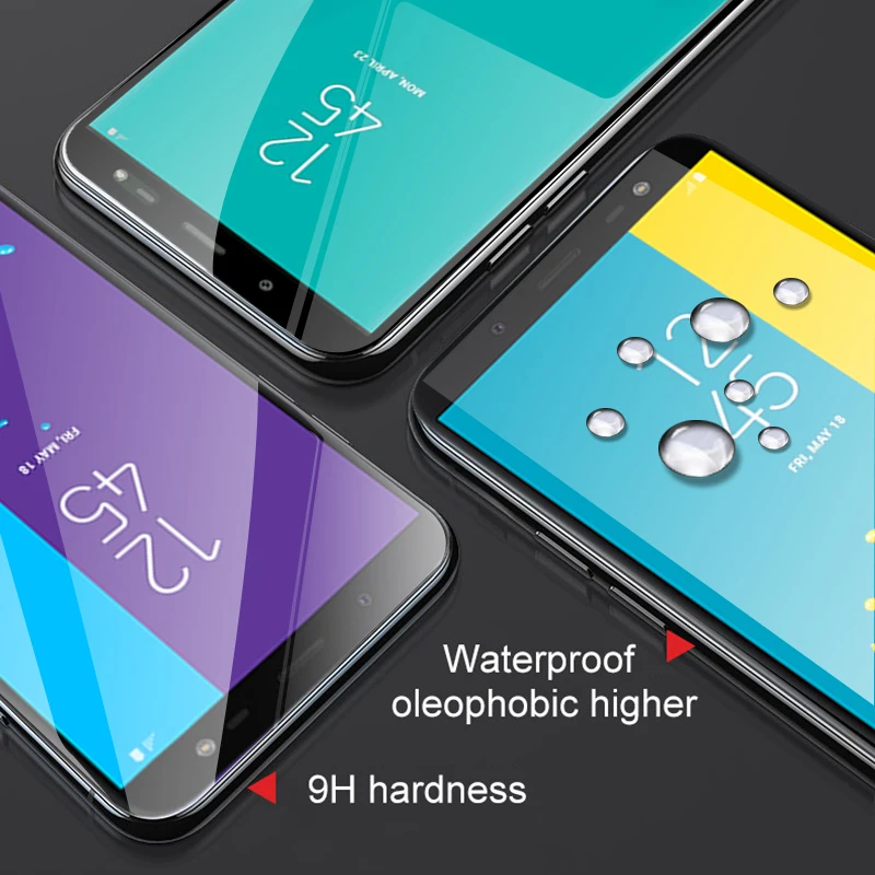 2 шт закаленное стекло для samsung J6 J7 J8 2018 защитное на sansung sumsung J 6 7 8 Защитная пленка