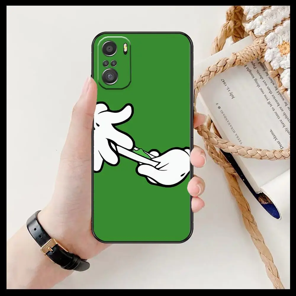 anime Funny gesture Phone Case For xiaomi redmi 11 Lite pro Ultra 10 9 8 MIX 4 FOLD 10T Black Cover Silicone Back Prett | Мобильные