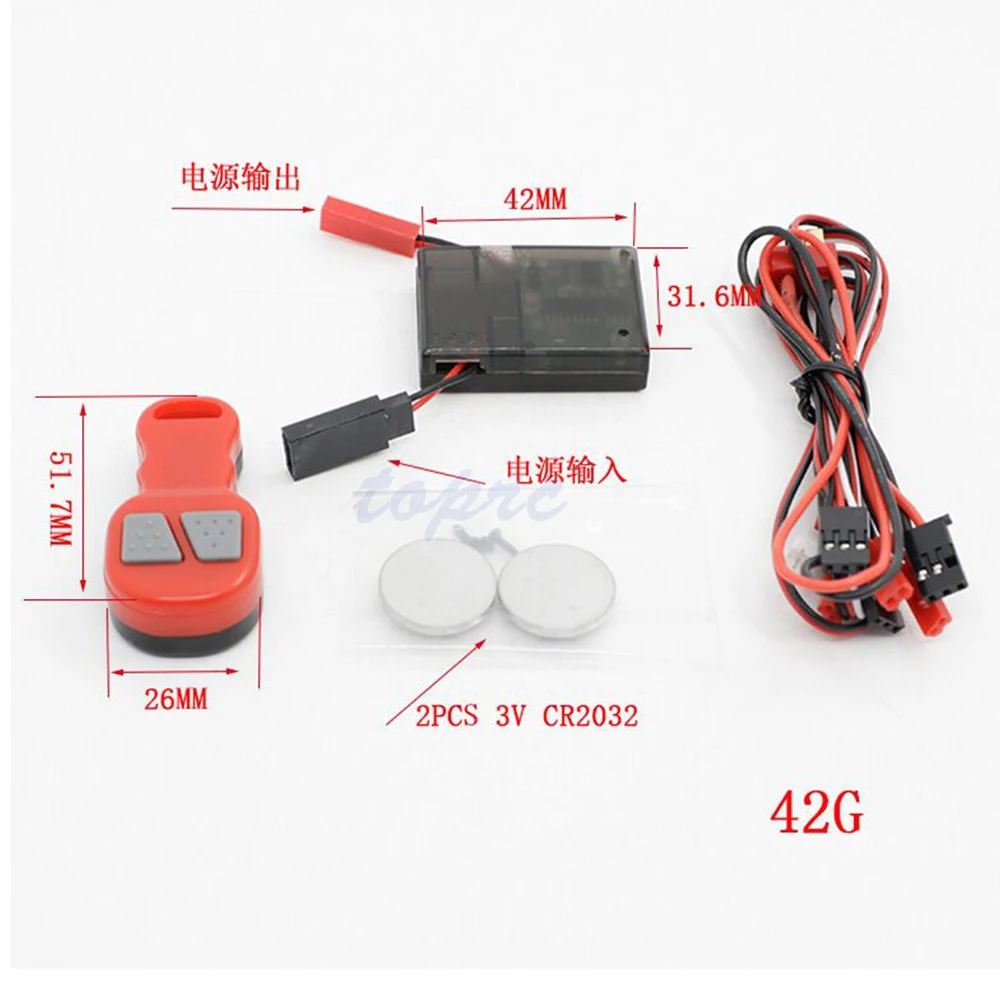 Новый беспроводной дистанционный приемник контроллер лебедки для 1/10 1:10 RC Crawler