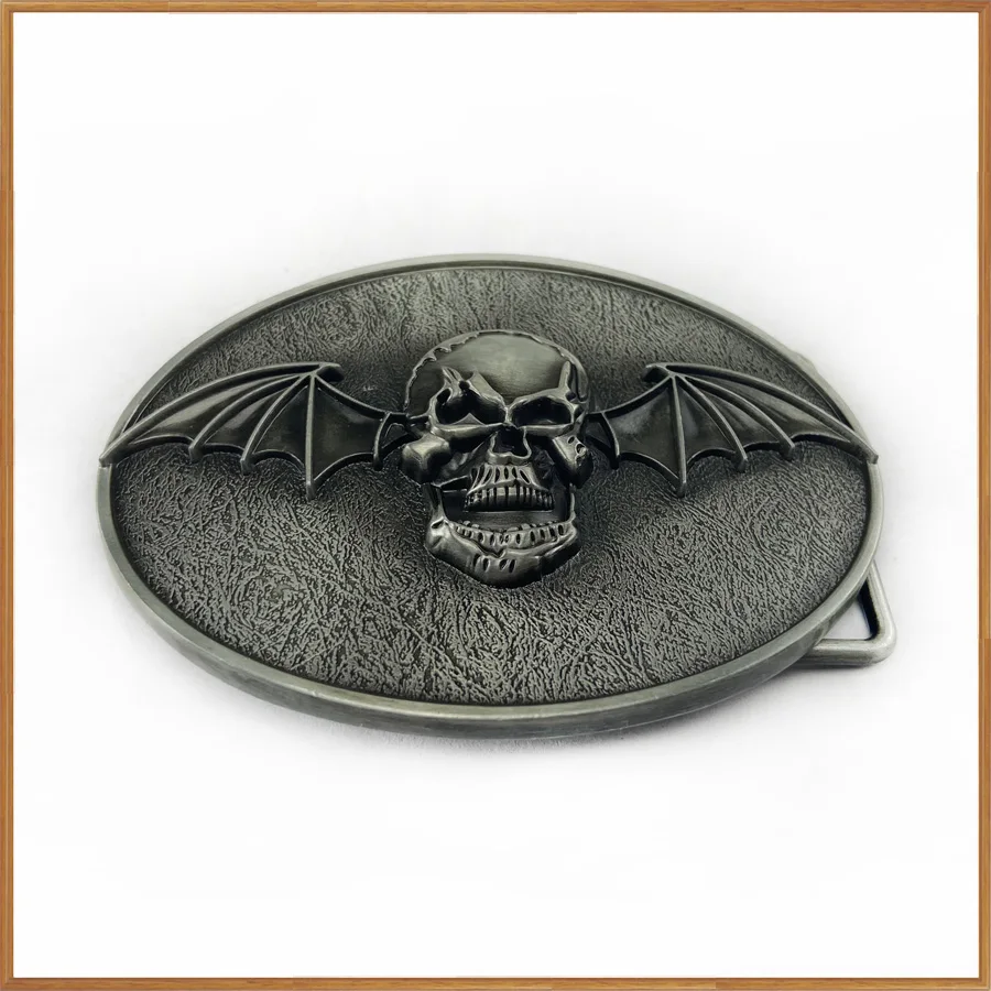 BuckleClub цинковый сплав Ретро стиль Западный летучая мышь Череп ремень пряжка FP-02190