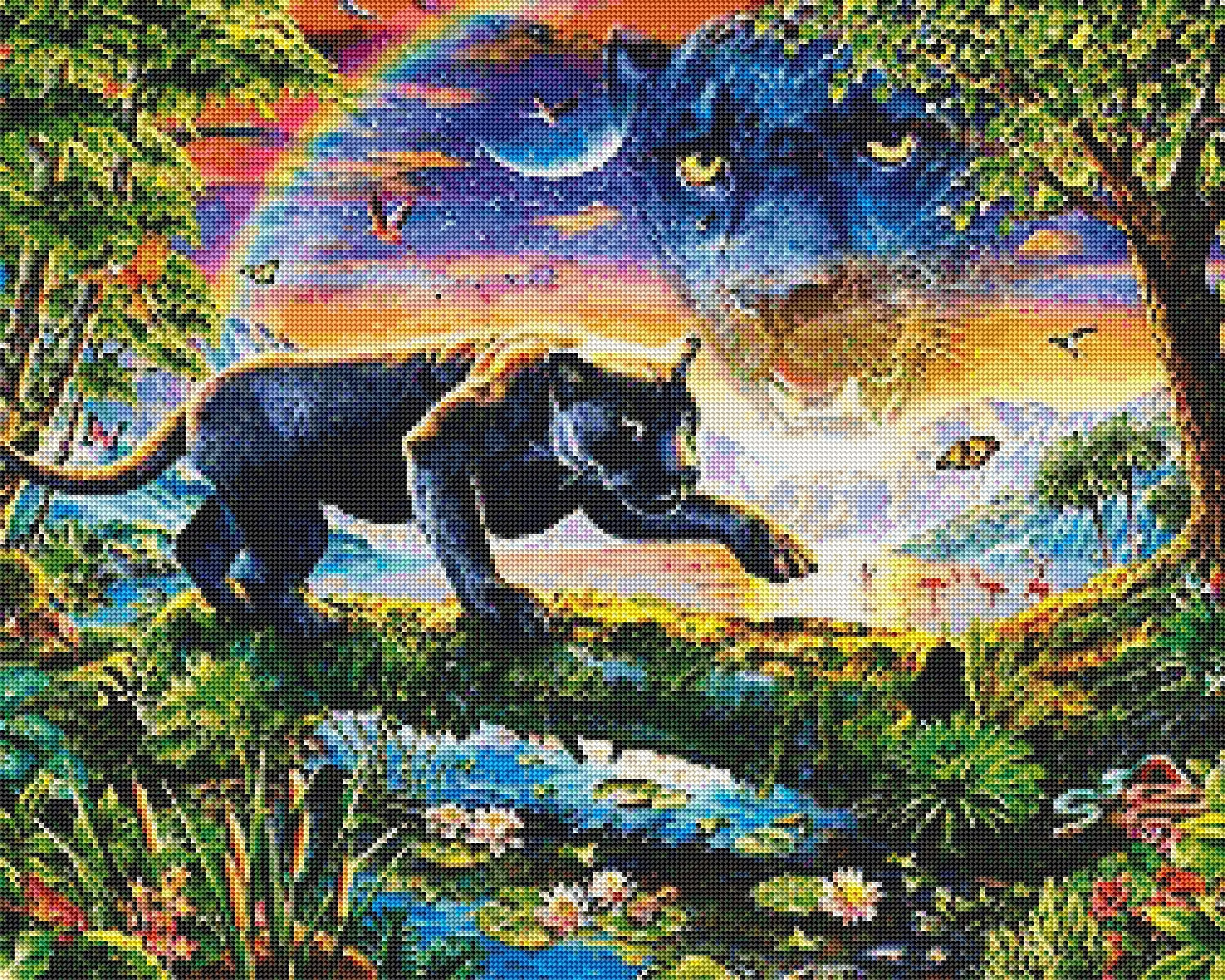 Тигр 5D сделай сам полностью круглая Алмазная краска мультяшная живопись вышивка