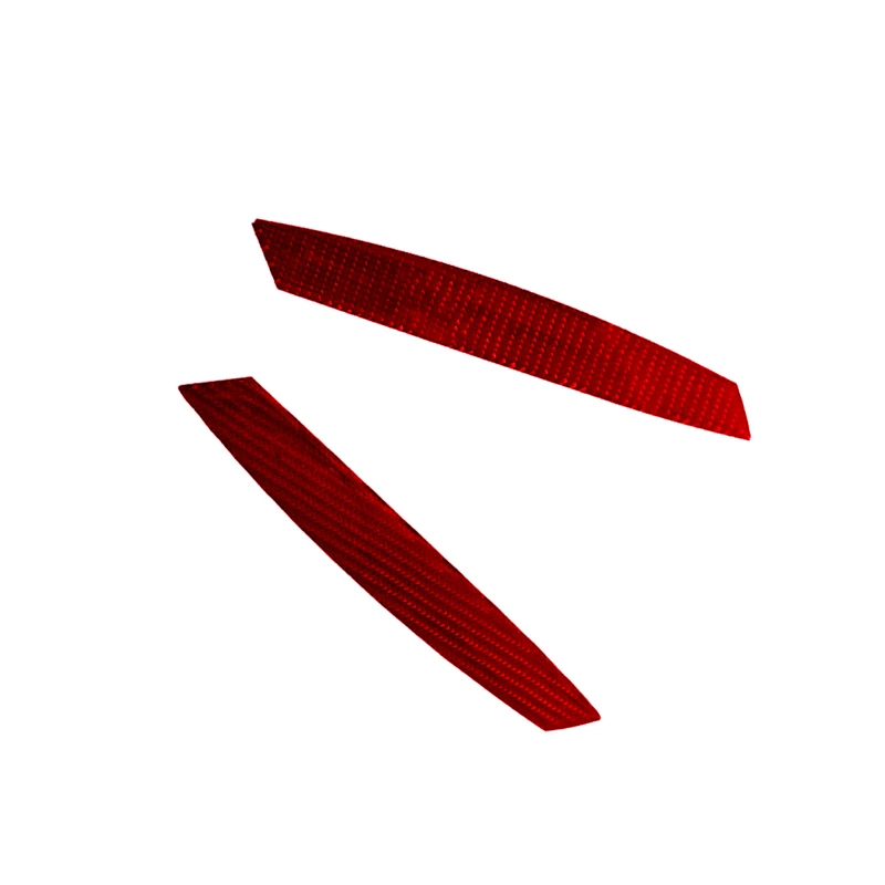 2Pcs Car Front Row Passenger Side Door Pull Car Accessories Carbon Fiber Cover Trim Red Decorative Sticker For BMW Z4 2003-2008