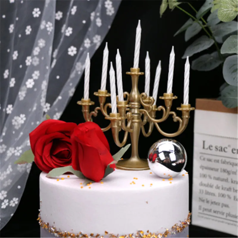 Ретро свадебный подсвечник торт пластиковый для кафе тема Ресторан