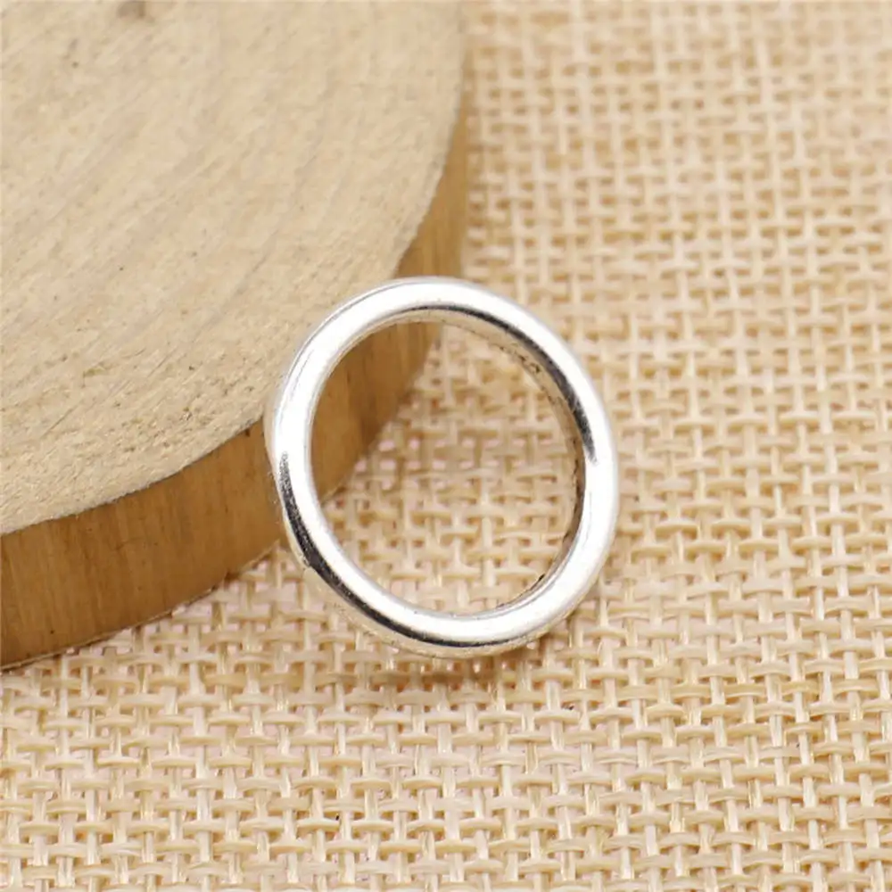 

Handmade Pendants For Jewelry Accessories 10pcs Circle Charms 19x19mm Antique Silver Plated