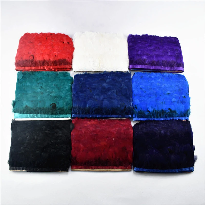 Оптовая продажа 5 метров красивые натуральные перья фазана лента самодельные для