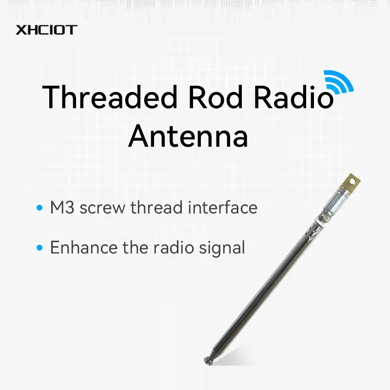 TX-LGHX-5273 70-500MHZ XHCIOT FM Frequency Range Threaded Rod Radio Foldable Antenna Enhancing the Radio's FM Signal