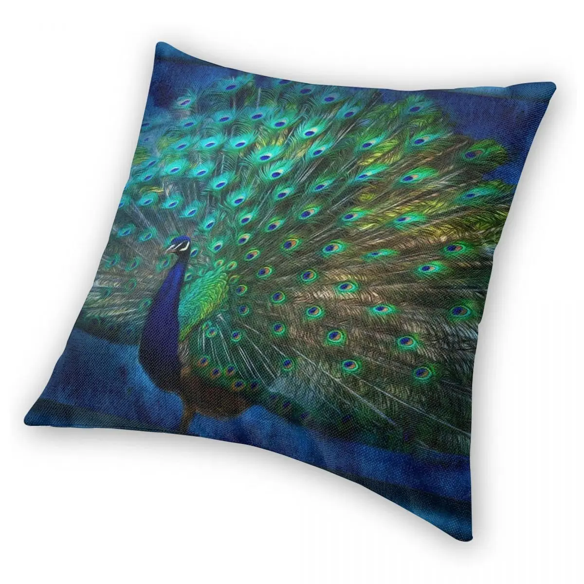 Декоративный Чехол-Подушка на молнии из полиэстера и льна