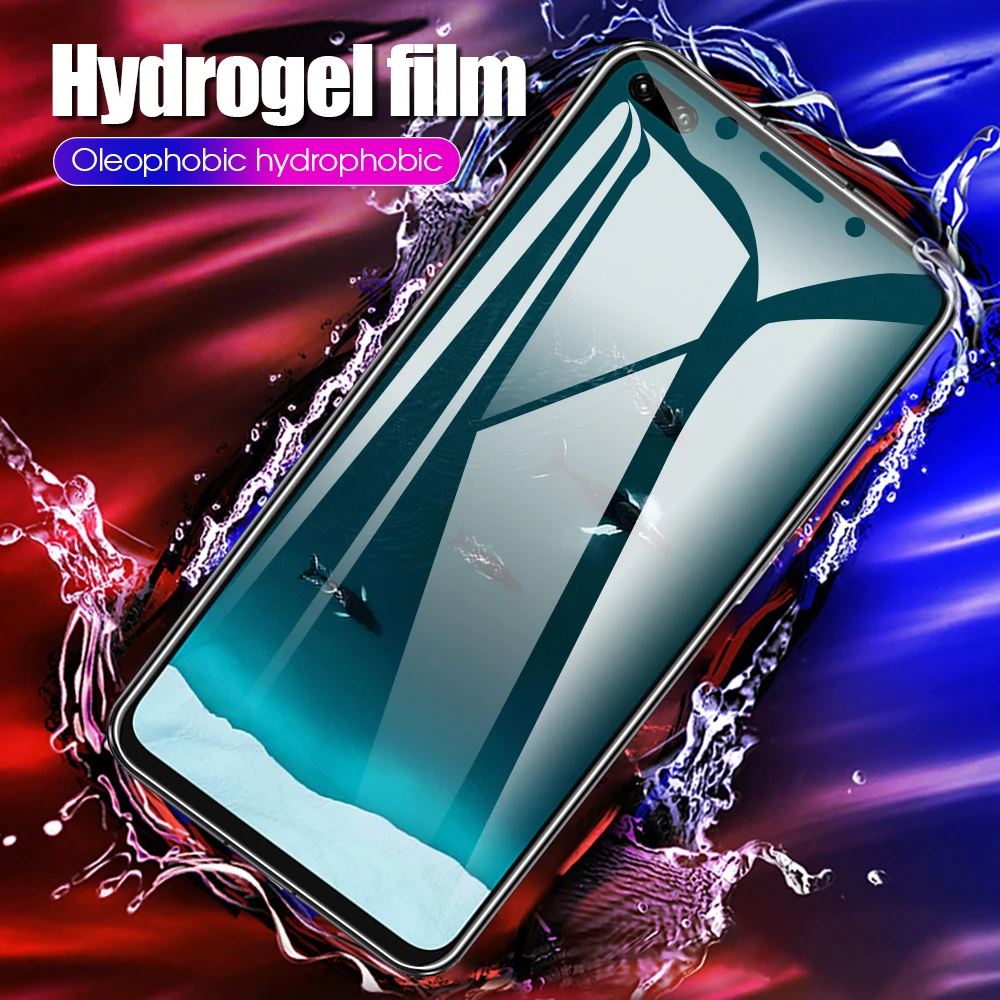 Мягкая Гидрогелевая пленка 9D 2 в 1 для Huawei Nova 6 Se Honor V30 Pro HD на объектив задней камеры