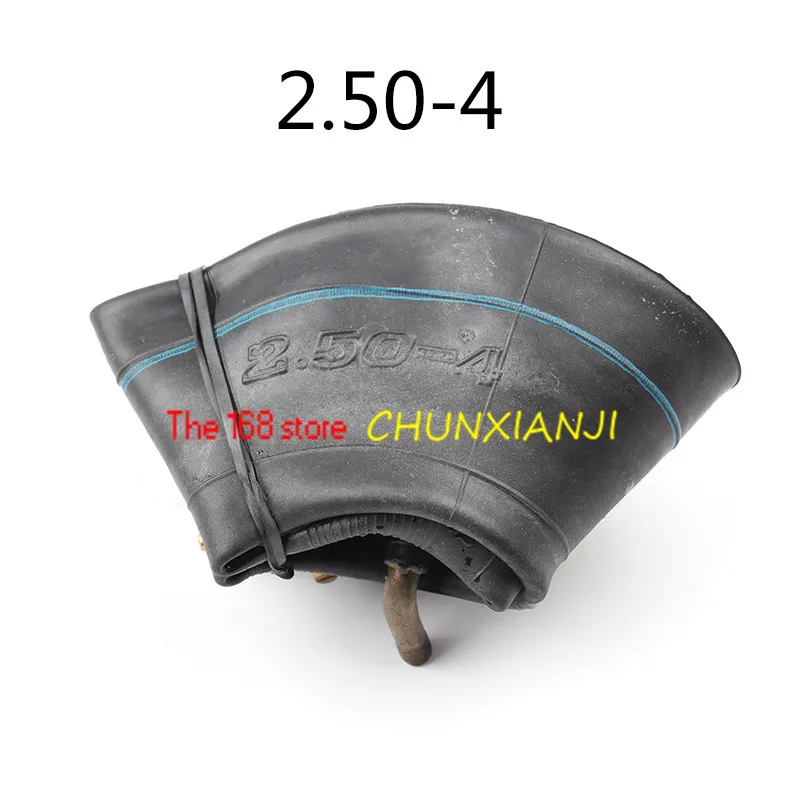 

2 Pcs Motorcycle Tire Inner Tube 2.50-4 250-4 250-4 Tire Metal Valve Tube for Gas & Electric Scooter Bike