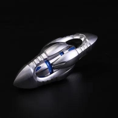 blue Утренний язык Fingertip Top Bathgate Push Egg S1v2 титановый сплав Нержавеющая Сталь Push яйцо двойной Push яйцо декомпрессии игрушки - Цвет: blue