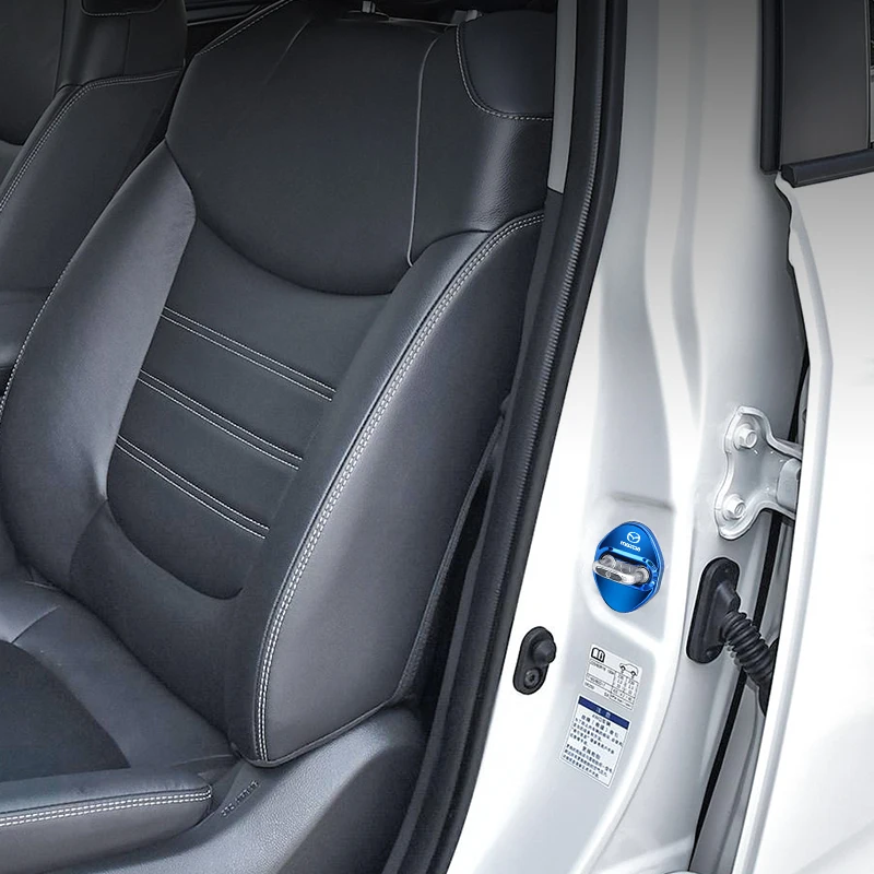 Металлический защитный чехол для дверного замка тюнинг Mazda 6 2 3 CX3 CX4 CX5 CX7 CX9 CX30 RX8 MX5