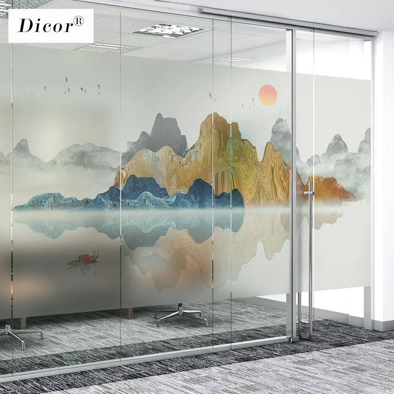 [Серия с природными пейзажами] Большая роскошная матовая пленка на окно