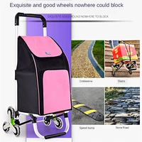 stair climber trolley dolly folding grocery cart 3 wheels heavy duty shopping hand truck alluinum alloy adjustable handle