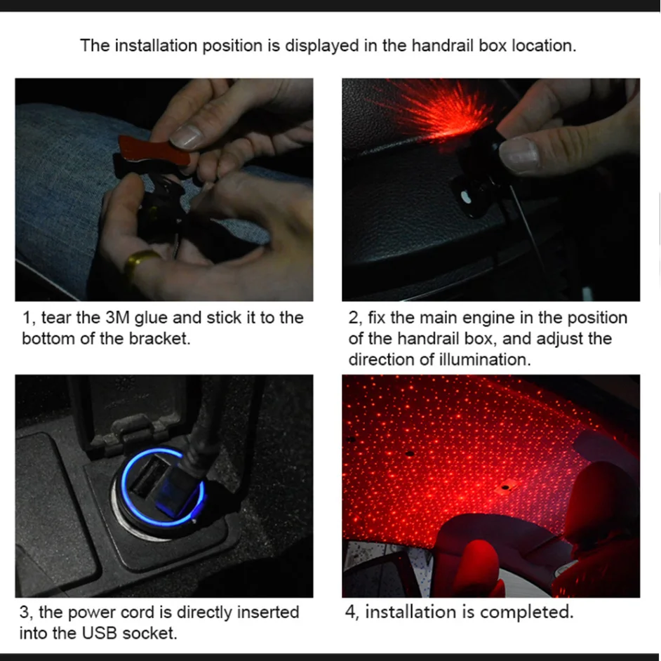 Новые роскошные запчасти автомобиля окружающей среды Star светильник par DJ